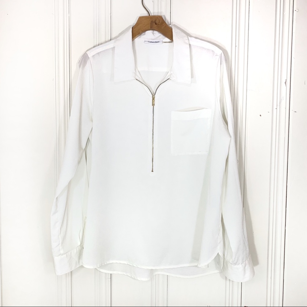 🌻 4/$25 Calvin Klein long sleeve blouse